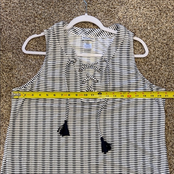 Tommy Bahama Sleeveless Striped Dress with Tassel Detail Women’s Large - Picture 10 of 10